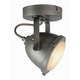Siva zidna lampa LABEL51 Spot Moto Uno
