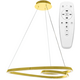 TOOLIGHT Stropna svjetiljka Hanging Loop LED APP797-cp zlatna + daljinski