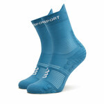 Visoke unisex čarape Compressport Pro Racing V4.0 Run High XU00046B Niagara Blue/White