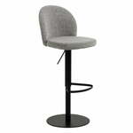 Crna/siva barska stolica podesive visine (visine sjedala 55 cm) Patricia – Actona