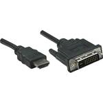 Manhattan HDMI / DVI adapterski kabel HDMI A utikač, DVI-D 24+1-polni utikač 1.00 m crna 322782 HDMI kabel
