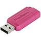 Verbatim USB DRIVE 2.0 PINSTRIPE USB stick 128 GB ružičasta 49460 USB 2.0