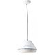 BRILLIANT 93786/05 | Grain Brilliant visilice svjetiljka s mogućnošću skraćivanja kabla 1x E27 bijelo, crno