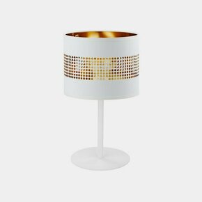 TK LIGHTING 5056 | Tago Tk Lighting stolna svjetiljka 39cm s prekidačem 1x E27 bijelo