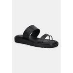 Kožne natikače Calvin Klein Jeans ROPE SANDAL SOFT LTH MG crna YW0YW01864