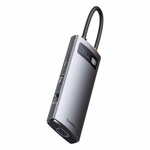 Hub 7in1 Baseus Metal Gleam Series USB-C - 3x USB 3.0 + HDMI + USB-C PD + VGA + Ethernet RJ45
