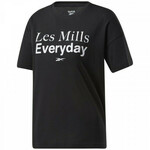 Ženska majica Reebok Les Mills Graphic Tee - black