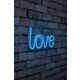 Ukrasna plastična LED rasvjeta, Love - Blue
