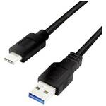LogiLink USB kabel USB 3.2 gen. 1 (USB 3.0) USB-A utikač, USB-C™ utikač 50.00 cm crna CU0167