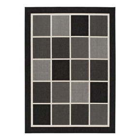 Crno-sivi vanjski tepih Universal Nicol Squares