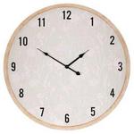 Autronic Zidni sat Wall clock - diameter 58 cm, MDF, delicate floral pattern (HA1732)