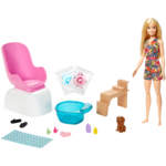 BARBIE MANIKURA-PEDIKURA SPA SET S LUTKO