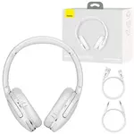Baseus Encok D02 Pro slušalice, bežične/bluetooth, bijela/roza, mikrofon
