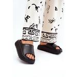 BIG STAR SHOES Ladies Foam Slippers On Platform Big Star crna RR274A567 906