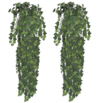 vidaXL Umjetni grm bršljana, zeleni, 90 cm, 2 kom