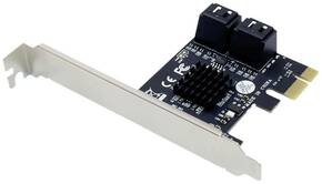 Conceptronic EMRICK 4-Port-SATA-PCIe-Adapter mit SATA-Kabel SATA kontroler PCIe