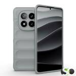 Silikonska Wave maskica za Xiaomi Redmi Note 14 Pro Plus 5G Svijetlo siva