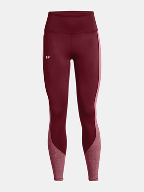 UNDER ARMOUR Sportske hlače tamno crvena / crvena melange / bijela