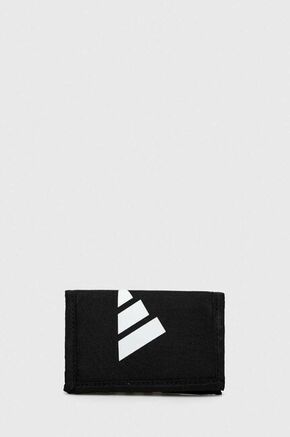 Novčanik adidas Performance boja: crna - crna. Srednje veličine novčanik iz kolekcije adidas Performance. Model izrađen od tekstilnog materijala.