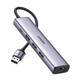 5u1 adapter UGREEN USB-A na 3x USB 3.0 + RJ45 + USB-C (srebrni)