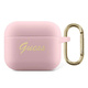 Guess GUAPSSSI Apple AirPods Pro cover pink Silicone Vintage Script