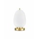 NOVA LUCE 9624088 | Lato Nova Luce stolna svjetiljka 28cm s prekidačem 1x E14 zlatno, opal