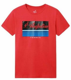 Muška majica Australian Cotton T-Shirt With H-Line - rosso vivio