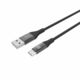 USB-C Cable to USB Celly USBTYPECCOLORBK Black 1 m