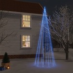 vidaXL Božićno drvce sa šiljkom i 732 LED žarulje plave 500 cm