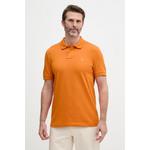 BOSS Orange polo za muškarce od pamuka s elastanom Passenger narančasta 50507803