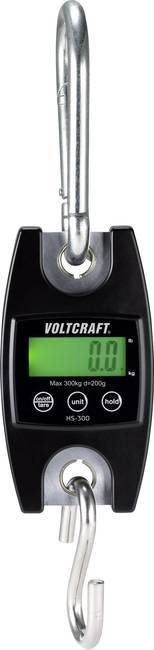 VOLTCRAFT HS-300 viseća vaga Opseg mjerenja (kg) 300 kg Mogućnost očitanja 200 g crna