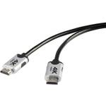 SpeaKa Professional HDMI priključni kabel 1.00 m audio povratni kanal (arc), Ultra HD (4K) HDMI, pozlaćeni kontakti crna Premium HDMI 4k/Ultra-HD priključni kabel 1.00 m crna SpeaKa Professional