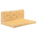 vidaXL 2-dijelni set jastuka za sofu od paleta žuti