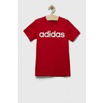 ADIDAS SPORTSWEAR Tehnička sportska majica 'Essentials Linear' crvena / bijela