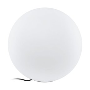 EGLO 98103 | Monterolo Eglo dekoracija svjetiljka kuglasta sa kablom i vilastim utikačem 1x E27 IP65 bijelo