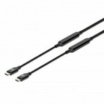 Kabel USB3.2 Manhattan USB C (M) na USB C (M) 5m Aktivni crni 60W 3A 355971