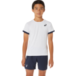 Majica za dječake Asics Tennis Short Sleeve Top - brilliant white/midnight