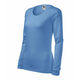 Majica dugih rukava ženska SLIM 139 - M,Svijetlo plava