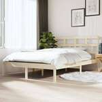 Okvir za krevet od masivnog drva 135 x 190 cm bračni