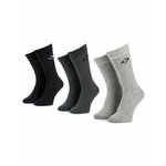 Set od 3 para unisex visokih čarapa Converse E745H-3010 Crna