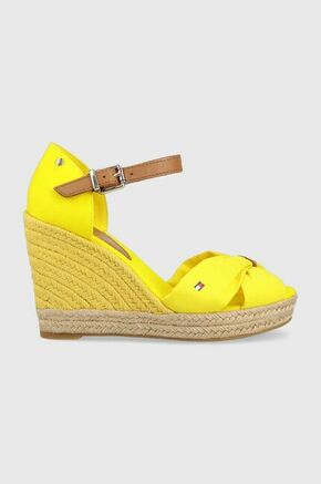 Espadrile Tommy Hilfiger Basic Open Toe High Wedge FW0FW04784 Vivid Yellow ZGS