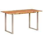 vidaXL Blagovaonski stol 140 x 70 x 76 cm od masivnog bagremovog drva