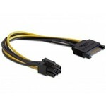 Kabel DELOCK, SATA int. power 15-pin (M) na 1x 6-pin, 21cm 82924