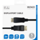 DELTACO DisplayPort cable, 4K UHD, 21.6 Gb/s, 2m, black