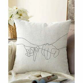 Jastučnica s udjelom pamuka Minimalist Cushion Covers Pinky