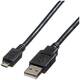 Roline USB kabel USB 2.0 USB-A utikač, USB-Micro-B utikač 1.80 m crna sa zaštitom 11.02.8752