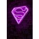 Ukrasna plastična LED rasvjeta, Superman - Pink