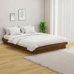 Okvir za krevet masivno drvo boja meda 135 x 190 cm bračni