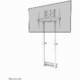 Motorized wall mount for flat screen TVs up to 100'' (254 cm) 110Kg WL55-875WH1 Neomounts White
