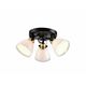 Zidna svjetiljka (lampa) W10146 - C10146-3 svijetlo crni 3XE14